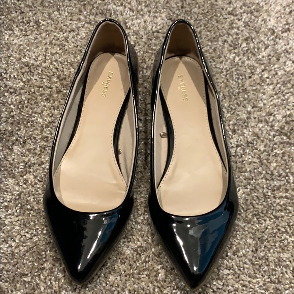 Never Worn - Express Patent Leather Slip-Ons